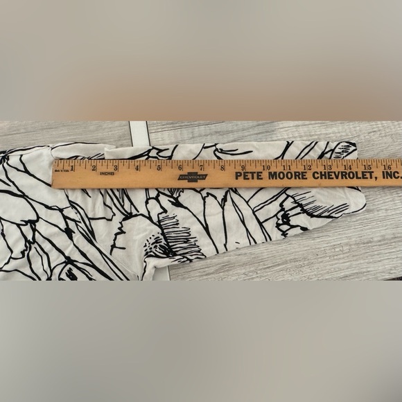 Bryn Walker Chelsea Jersey Knit Tulip Dress Floral Artsy Lagenlook Stretch Small - Picture 7 of 13